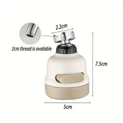 New Universal Rotating Kitchen Faucet Sprayer 360 Degree Swivel Water Saving Filter Nozzle with Spray Modes High Pressure Aerator for Sink Dis