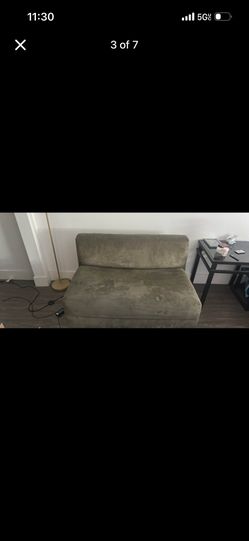 Suede Loveseat