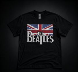 The Beatles Union Jack Graphic Tee | Black 🎸