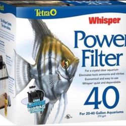 Tetra Whisper Fish Tank Aquarium Power Filter 40