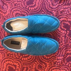 Sperry Teal Slip Ons Size 10.5 New