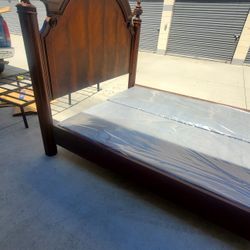 Cal King Bed Open Box With Mattress Bamboo Pillow Top And Boxpring 