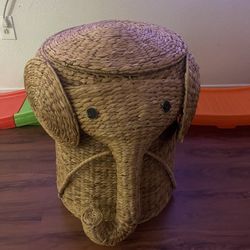 Elephant Wicker Bascket