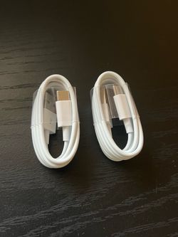 two USB C cables / chargers for phone or tablet or electronic devices