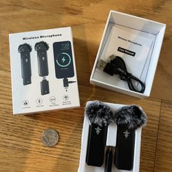 Wireless Clip-on Microphones for iPhone/iPad (2pcs)