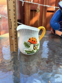 Merry Mushroom Small Creamer Pitcher