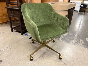 WORLD MARKET Zarek Mid-Century Green Office Chair