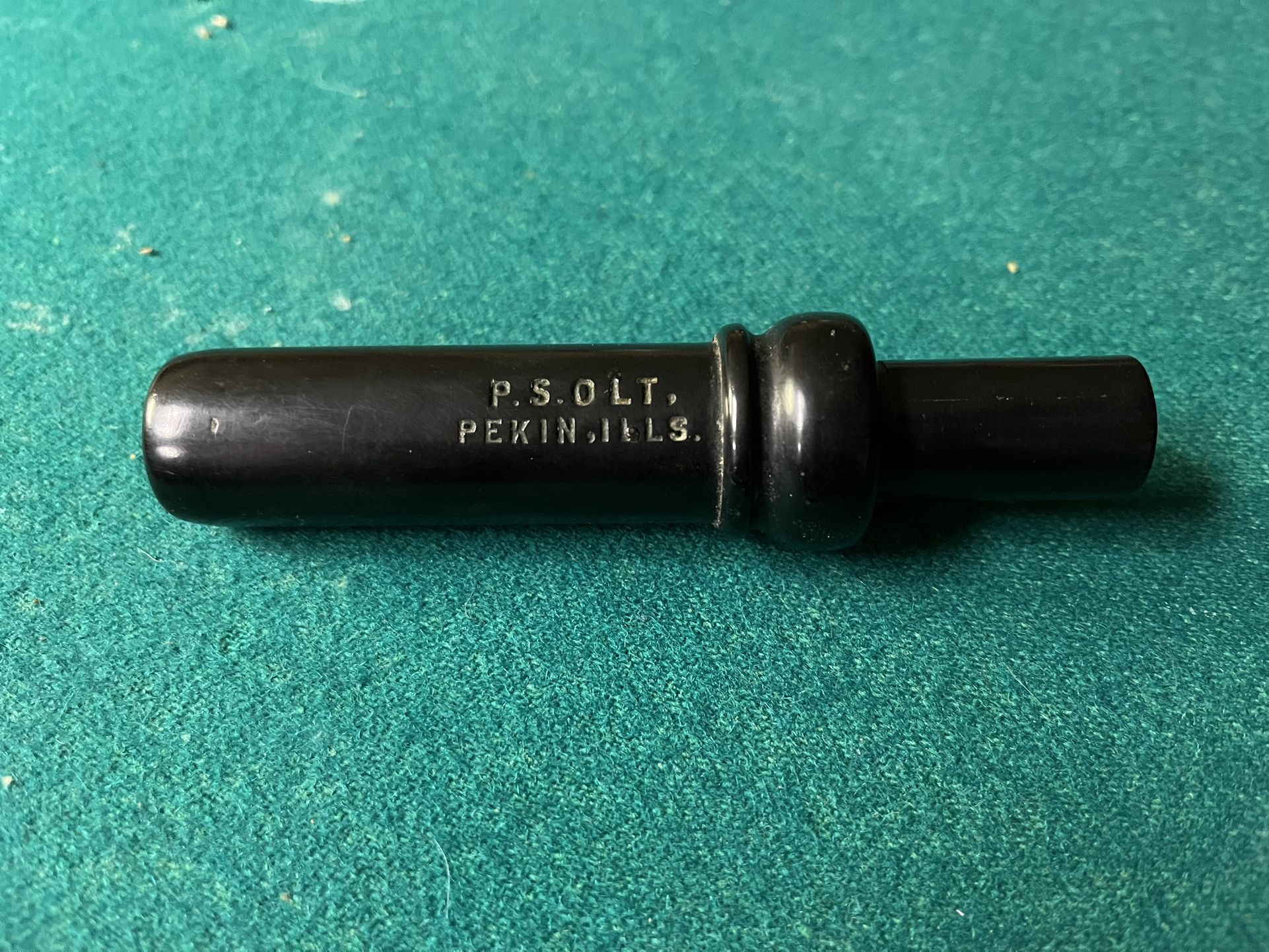 Vintage Duck Call P.S. Olt Pekin Illinois Patent Applied For