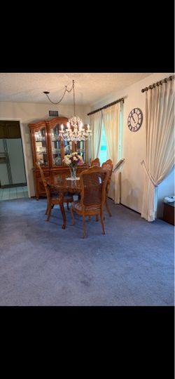 Hutch and table and chairs