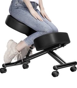 Ergonomic Kneeling Chair Adjustable Stool with Thick Foam Cushions