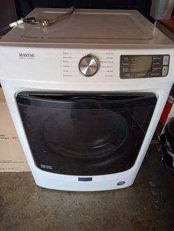 MED563OHW by Maytag-Front Load Electric Dryer With Extra Power And Quick Dry Cycle 7.3 Cu.Ft