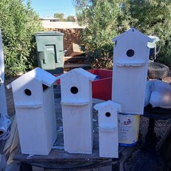 Short And Tall Bird Houses