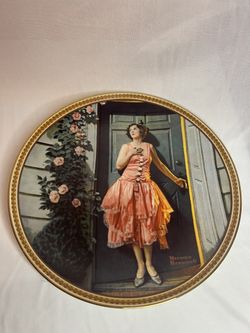Norman Rockwell Plate – First Date / Plato decorativo Rockwell – Primera cita 