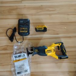 Almost Brand New DeWalt XR  Sawzall With 20v Battery And Charger