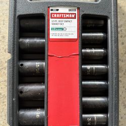Craftsman 12-Piece Deep Impact Socket Set