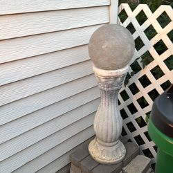 Garden glass orb with stand