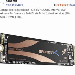 SABRENT 1TB Rocket Nvme PCIe 4.0