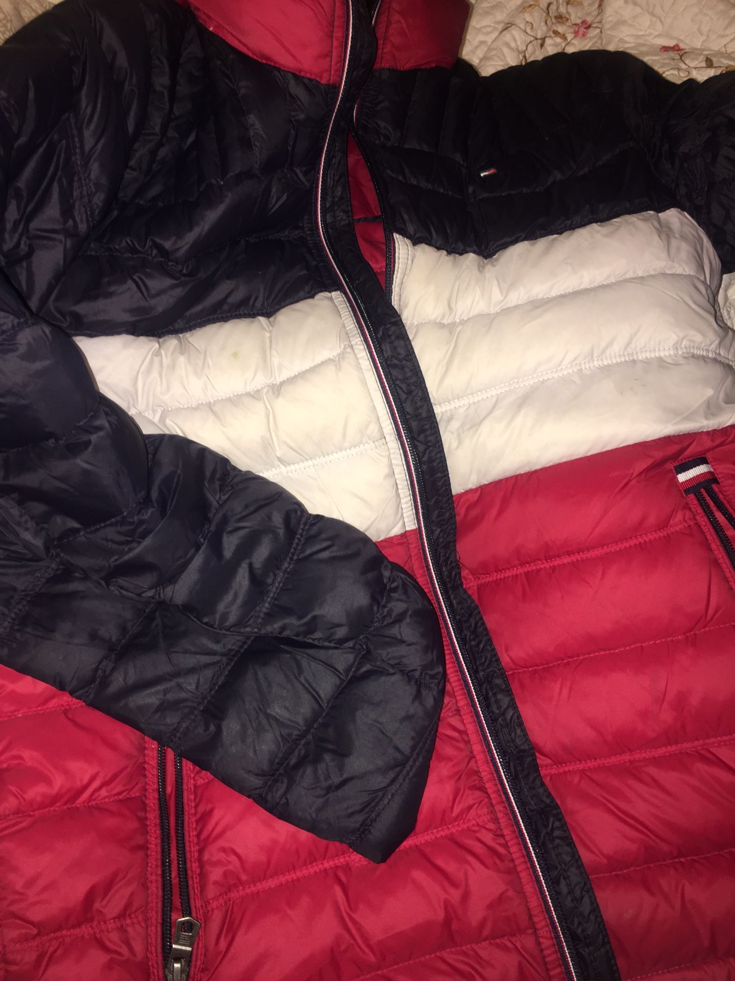 Tommy hilfiger puffer jacket sz small