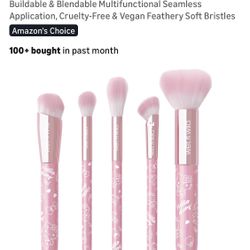 Hello Kitty 5pcs Makeup Brushes Set, New