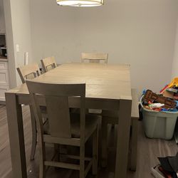 Gray Dinning Table