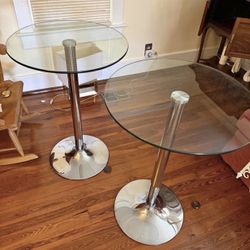 ROUND BAR TABLES - Silver 🩶