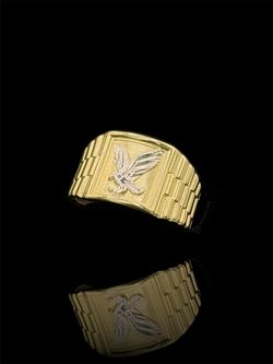 ANILLO AGUILA ORO 14K