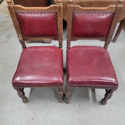 Mid Century Spanish Walnut Chairs