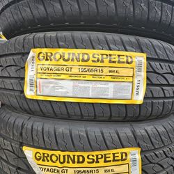 195-65-15 !!! GROUNDSPEED A/S !!! $230 LAS 4 LLANTAS MONTADAS Y BALANCEO INCLUIDO 👌 