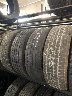 265-70-17 used tires 265/70/17 llantas usadas