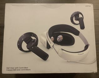 Brand New Dell - Visor Virtual Reality VR Headset and Controllers for Compatible Windows PCs
