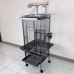 (NEW) $130 Large 61” Parrot Bird Cages with Rolling Stand for Cockatiels Parrot Parakeet Lovebird Finch 