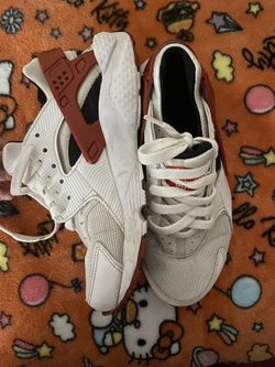 White and Red Huaraches Size 4.5y