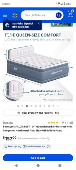 New beauty rest  inflatable mattress