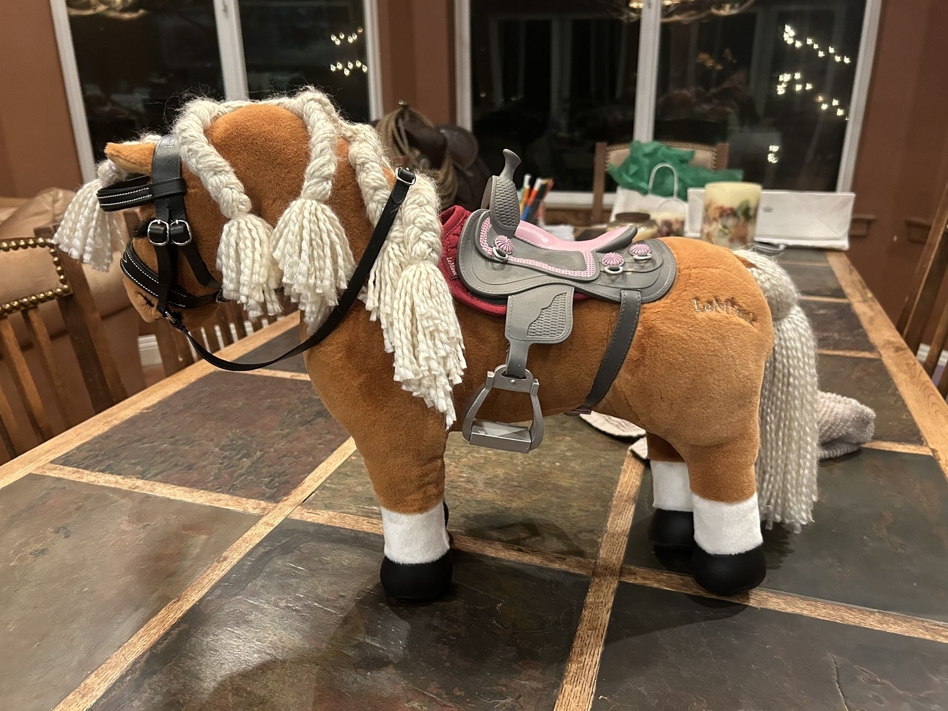 Lemieux Toy Pony With Saddle, Saddle, Pad, And Bridal