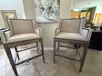 Set of 2 High Counter Chairs