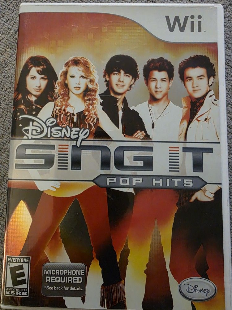 Disney Sing It: Pop Hits Nintendo Wii video game CIB