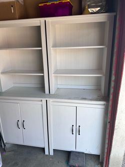 Pair of Wood Cabinets