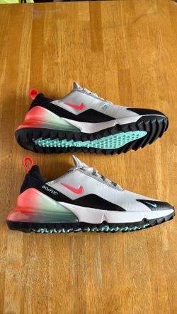 New Nike air max 270 golf shoes atmosphere grey hot punch Men’s 10.5