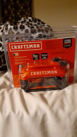 Craftsman 20 volt lithium battery