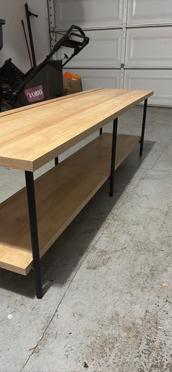 Target brand room essentials wood tv stand