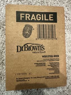 Unopened new glass Dr browns bottles