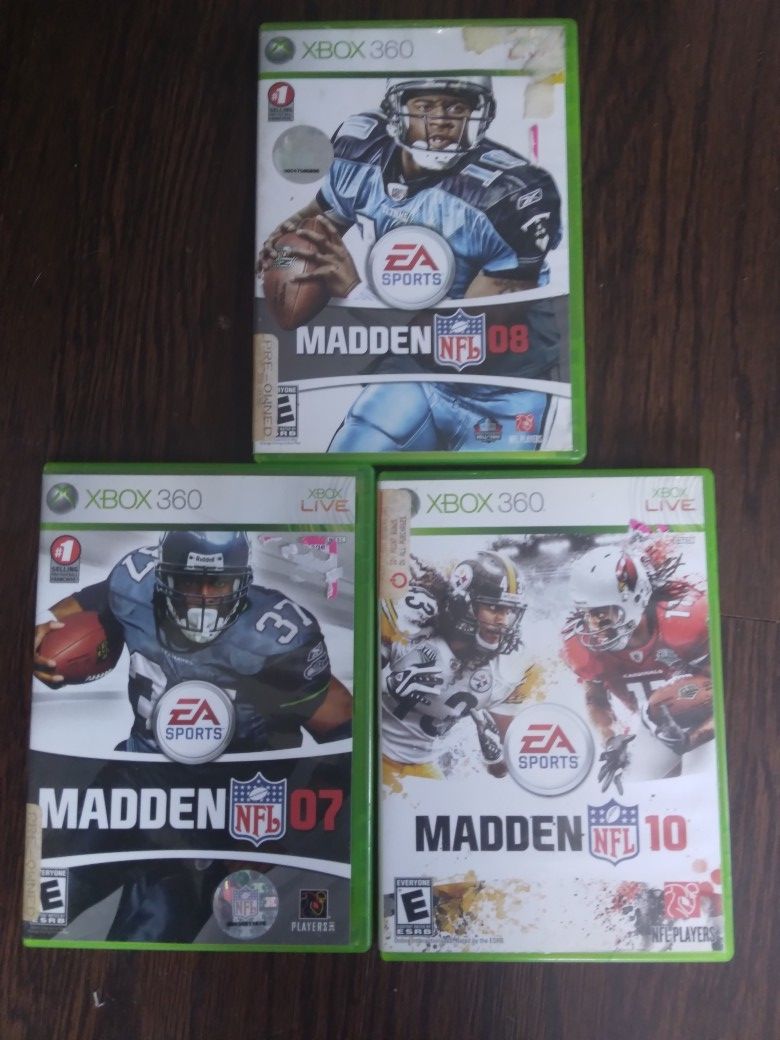 Lot Of 3 Xbox 360 Video Games
