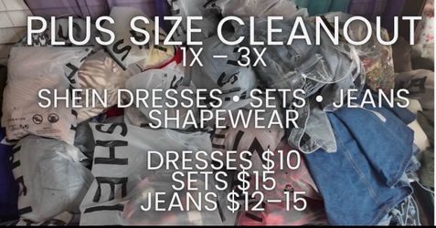 Plus Size Clothing Cleanout 1X–3X | SHEIN Dresses, Sets, Jeans, ShapeWear