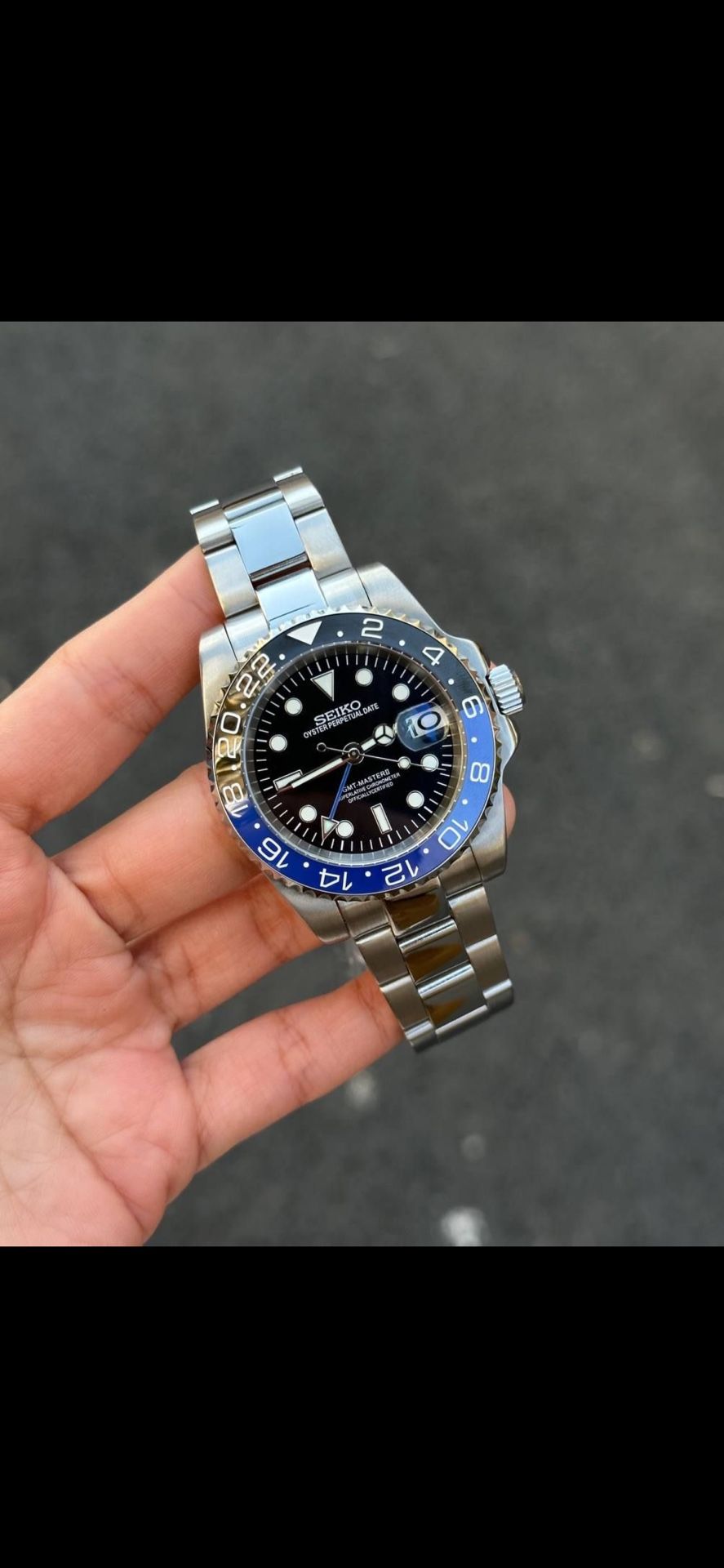 Seiko Mod: Batman GMT