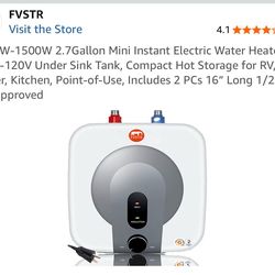 water heater 2.5 gallon