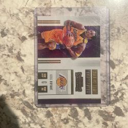 Kobe Bryant 2017-2018 Panini Hall Of Fame Contenders Card