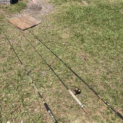 3 Fishing Poles 