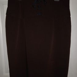 Brown Skirt Size 16 Ladies