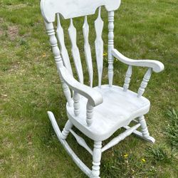 Beautiful Hard Wood Rocking Chair 