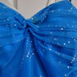 Long Blue Evening Dress